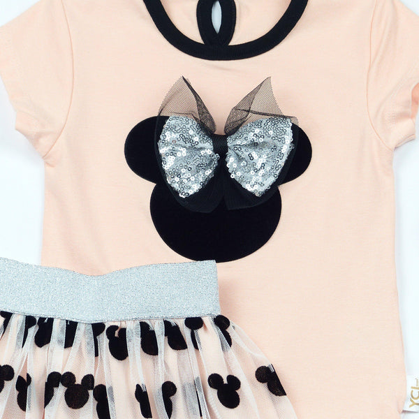 Baby Girl Disney Minnie Mouse Set with Headband (9m-3y) - Clothes4Kids