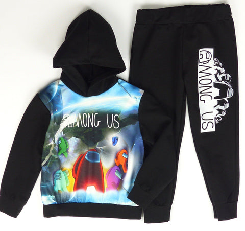 Boys' Among Us' Black Tracksuit (4-9y) - Clothes4Kids