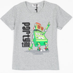 Boys' Party Time' Robot T-Shirt *Last sizes-128(7-8y),170(15-16y)* - Clothes4Kids