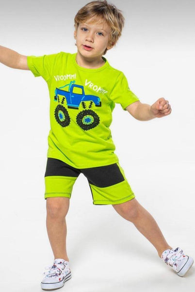 Boys' Monster Truck' Summer Set (4-10y) - Clothes4Kids